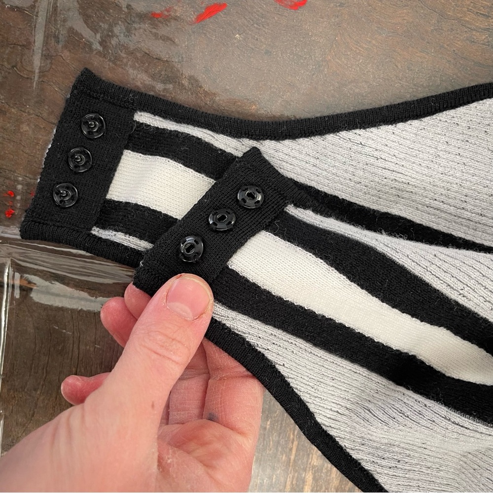 Gray Zip-Up Women's Bodysuit - Picture 4 of 7